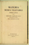 Materia medica vegetabile toscana del dottor Gaetano Savi [...]